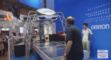 omron ping pong robot