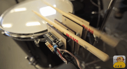arduino controlled robotic drum