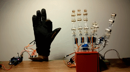 6 dof animatronic hand