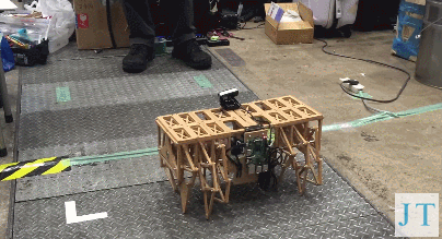 Wood StrandBeest Robot