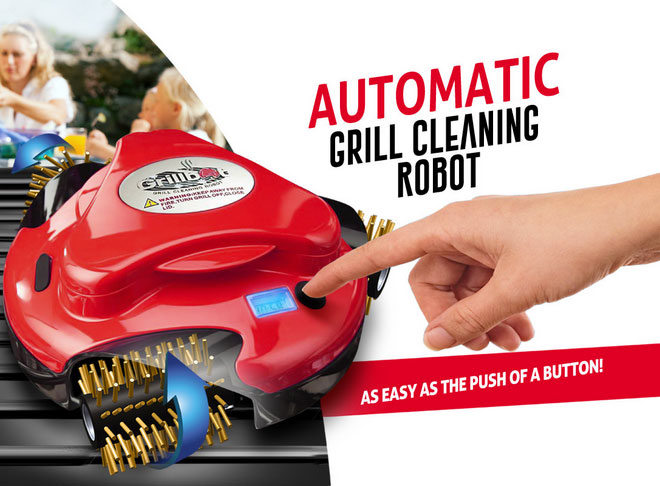 Grillbot Pro: Bluetooth Enabled Grill-Cleaning Robot - Robotic Gizmos