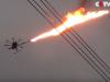 Flame Throwing Drone Removing Objects on a Power Line