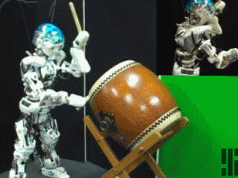 Kojiro Advanced Musculoskeletal Humanoid Robot Playing Drums