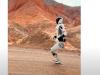 Sneaker Wearing STAR1 Humanoid Robot Running In the Desert